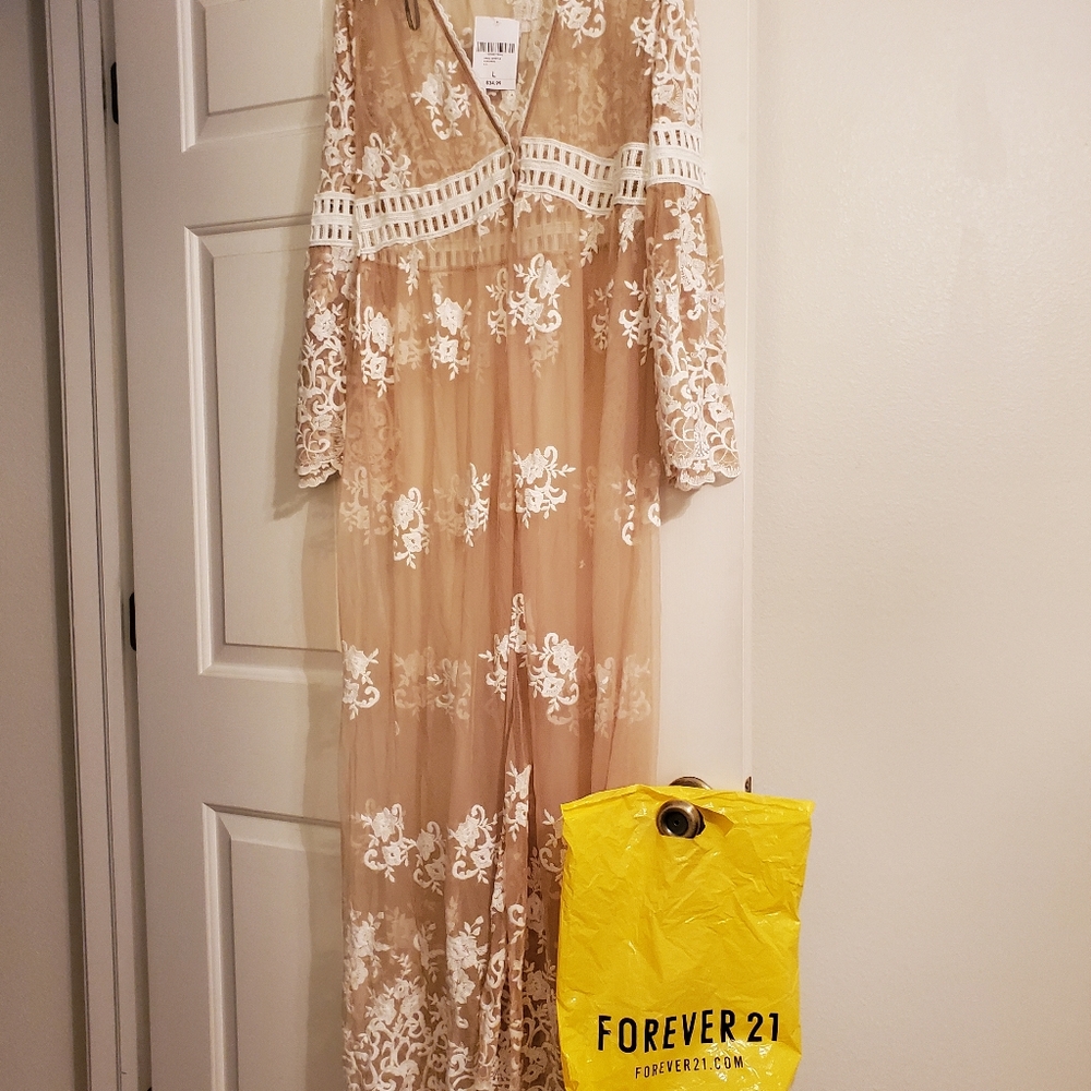 Forever 21 Sheer Lace Cover Up